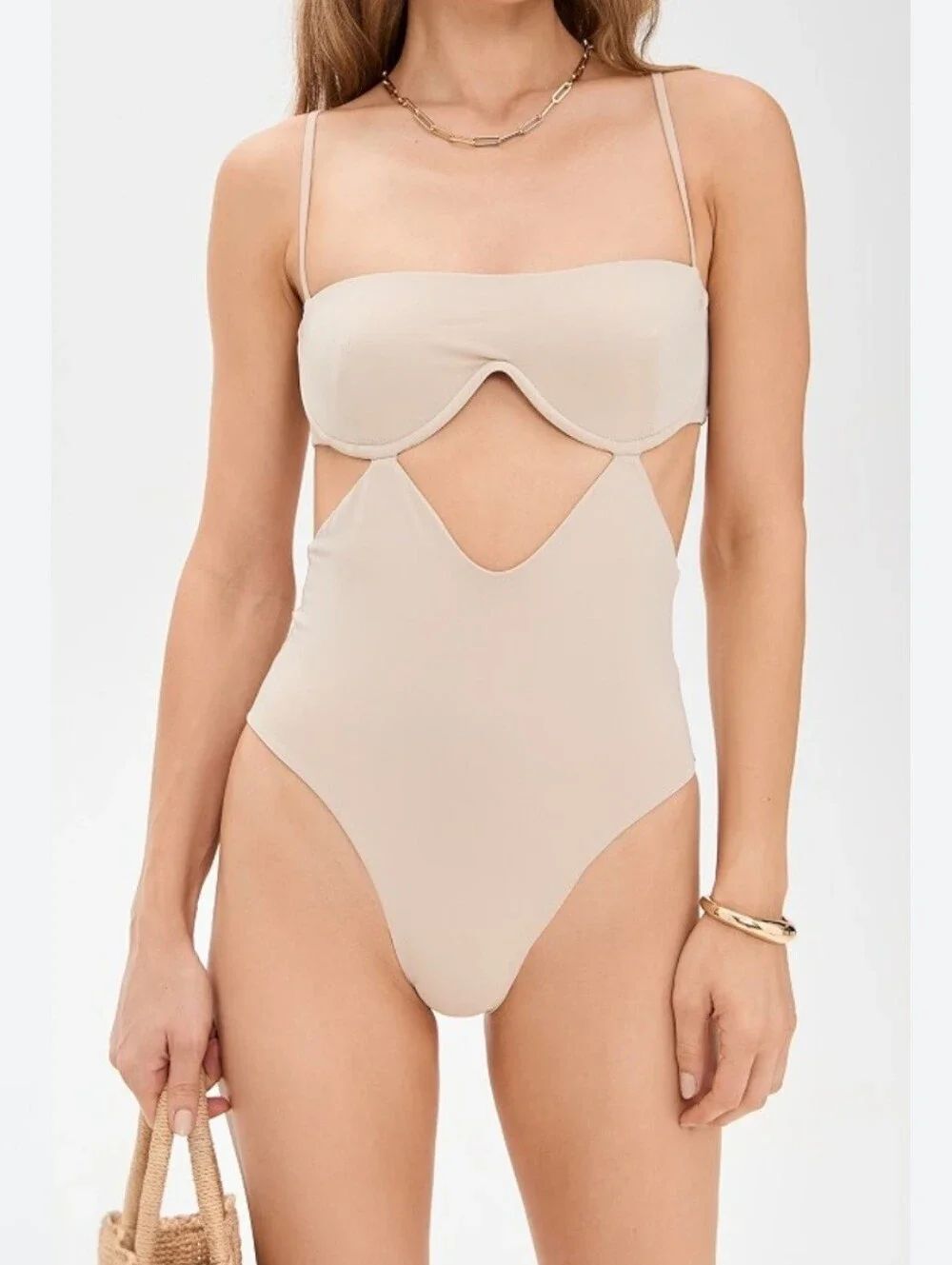 Riot Swim Malia One-Piece with Cutout Underwire Detail
